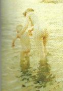 Anders Zorn mor och barn oil painting on canvas